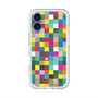 スリムプロテクションプレミアムケース with MagSafe［ CASEPLAY Rainbow Check ］