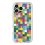 スリムプロテクションプレミアムケース with MagSafe［ CASEPLAY Rainbow Check ］