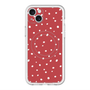 スリムプロテクションプレミアムケース with MagSafe［ Drawing Dot - Red ］