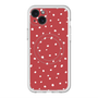 スリムプロテクションプレミアムケース with MagSafe［ Drawing Dot - Red ］