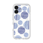 スリムプロテクションプレミアムケース with MagSafe［ Nordic Dot - Blue ］