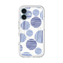 スリムプロテクションプレミアムケース with MagSafe［ Nordic Dot - Blue ］
