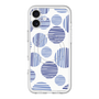 スリムプロテクションプレミアムケース with MagSafe［ Nordic Dot - Blue ］