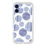 スリムプロテクションプレミアムケース with MagSafe［ Nordic Dot - Blue ］