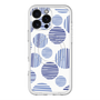 スリムプロテクションプレミアムケース with MagSafe［ Nordic Dot - Blue ］