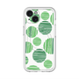 スリムプロテクションプレミアムケース with MagSafe［ Nordic Dot - Green ］