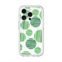 スリムプロテクションプレミアムケース with MagSafe［ Nordic Dot - Green ］