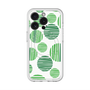 スリムプロテクションプレミアムケース with MagSafe［ Nordic Dot - Green ］