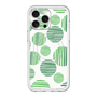 スリムプロテクションプレミアムケース with MagSafe［ Nordic Dot - Green ］