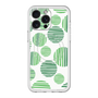 スリムプロテクションプレミアムケース with MagSafe［ Nordic Dot - Green ］