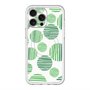 スリムプロテクションプレミアムケース with MagSafe［ Nordic Dot - Green ］