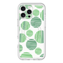 スリムプロテクションプレミアムケース with MagSafe［ Nordic Dot - Green ］