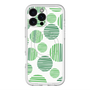 スリムプロテクションプレミアムケース with MagSafe［ Nordic Dot - Green ］