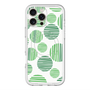 スリムプロテクションプレミアムケース with MagSafe［ Nordic Dot - Green ］