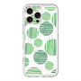 スリムプロテクションプレミアムケース with MagSafe［ Nordic Dot - Green ］