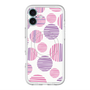 スリムプロテクションプレミアムケース with MagSafe［ Nordic Dot - Pink ］