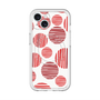 スリムプロテクションプレミアムケース with MagSafe［ Nordic Dot - Red ］