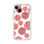 スリムプロテクションプレミアムケース with MagSafe［ Nordic Dot - Red ］