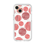 スリムプロテクションプレミアムケース with MagSafe［ Nordic Dot - Red ］