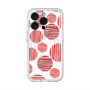 スリムプロテクションプレミアムケース with MagSafe［ Nordic Dot - Red ］