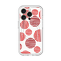スリムプロテクションプレミアムケース with MagSafe［ Nordic Dot - Red ］