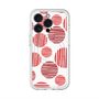 スリムプロテクションプレミアムケース with MagSafe［ Nordic Dot - Red ］