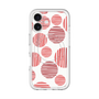 スリムプロテクションプレミアムケース with MagSafe［ Nordic Dot - Red ］