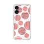 スリムプロテクションプレミアムケース with MagSafe［ Nordic Dot - Red ］