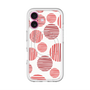 スリムプロテクションプレミアムケース with MagSafe［ Nordic Dot - Red ］