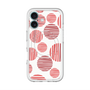 スリムプロテクションプレミアムケース with MagSafe［ Nordic Dot - Red ］