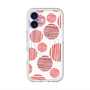 スリムプロテクションプレミアムケース with MagSafe［ Nordic Dot - Red ］