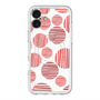 スリムプロテクションプレミアムケース with MagSafe［ Nordic Dot - Red ］