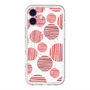 スリムプロテクションプレミアムケース with MagSafe［ Nordic Dot - Red ］