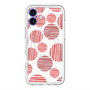 スリムプロテクションプレミアムケース with MagSafe［ Nordic Dot - Red ］