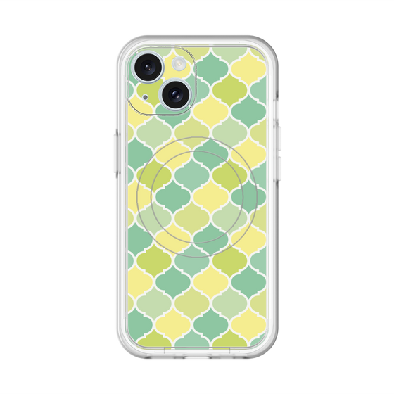 スリムプロテクションプレミアムケース with MagSafe［ Moroccan1 color - Green ］