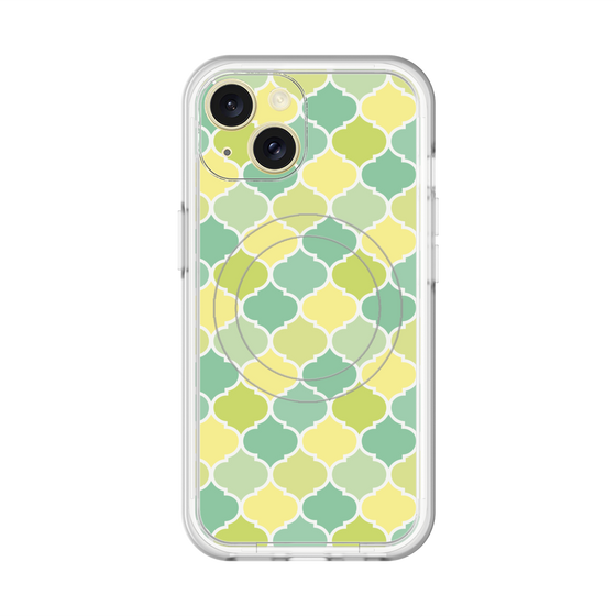 スリムプロテクションプレミアムケース with MagSafe［ Moroccan1 color - Green ］