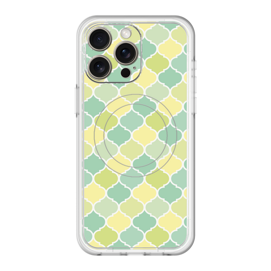 スリムプロテクションプレミアムケース with MagSafe［ Moroccan1 color - Green ］