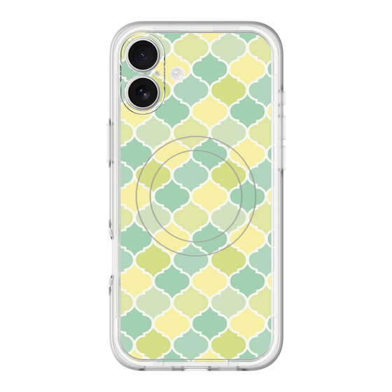 スリムプロテクションプレミアムケース with MagSafe［ Moroccan1 color - Green ］