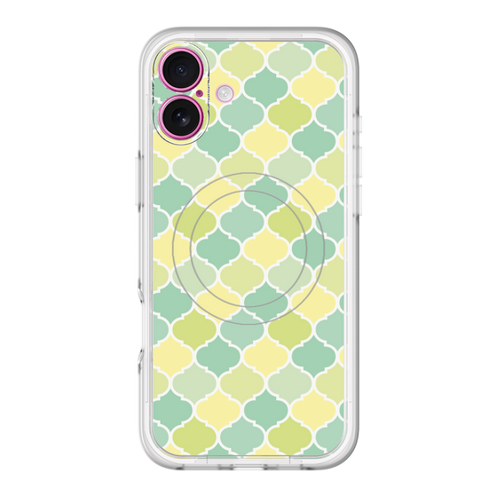 スリムプロテクションプレミアムケース with MagSafe［ Moroccan1 color - Green ］