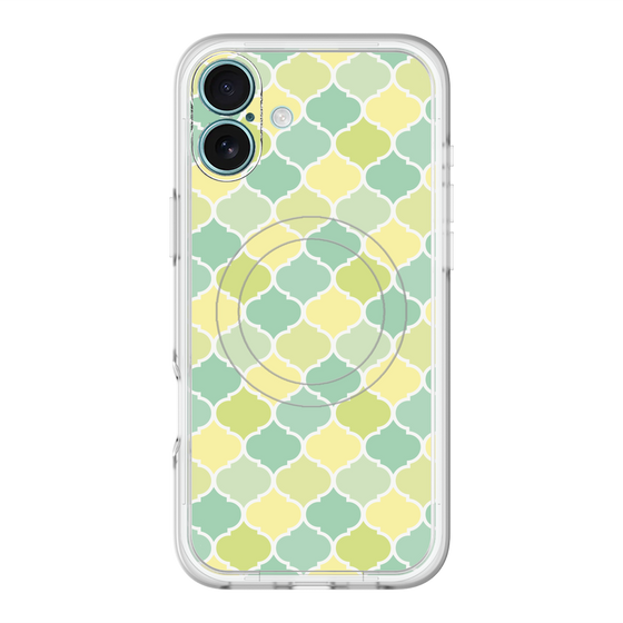 スリムプロテクションプレミアムケース with MagSafe［ Moroccan1 color - Green ］
