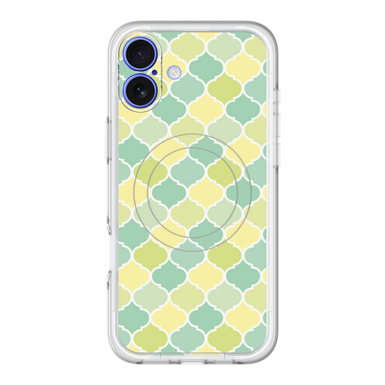 スリムプロテクションプレミアムケース with MagSafe［ Moroccan1 color - Green ］