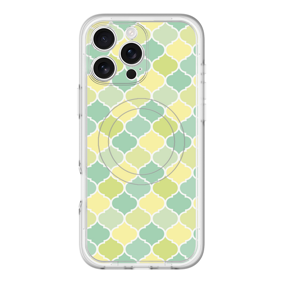 スリムプロテクションプレミアムケース with MagSafe［ Moroccan1 color - Green ］