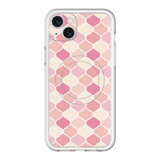 スリムプロテクションプレミアムケース with MagSafe［ Moroccan1 color - Pink ］