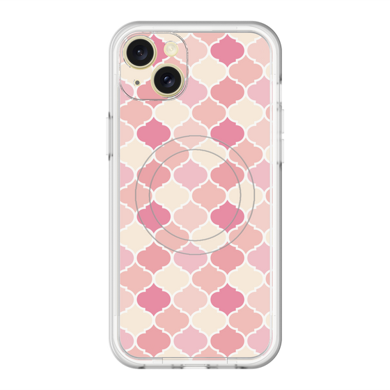 スリムプロテクションプレミアムケース with MagSafe［ Moroccan1 color - Pink ］