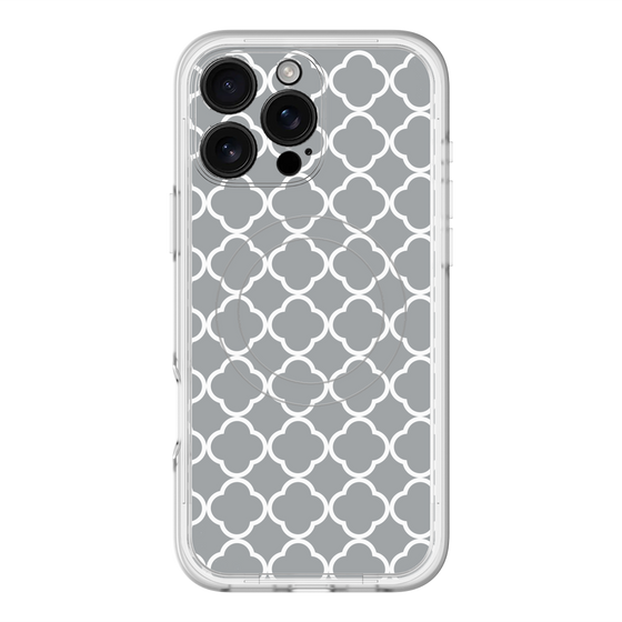 スリムプロテクションプレミアムケース with MagSafe［ Moroccan2 - Gray ］