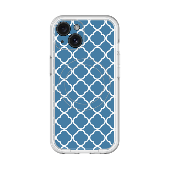 スリムプロテクションプレミアムケース with MagSafe［ Moroccan2 - Blue ］