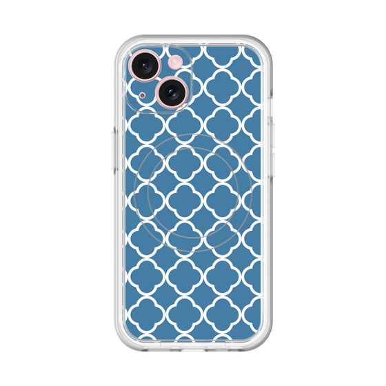 スリムプロテクションプレミアムケース with MagSafe［ Moroccan2 - Blue ］