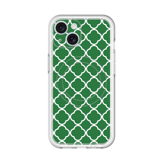 スリムプロテクションプレミアムケース with MagSafe［ Moroccan2 - Green ］