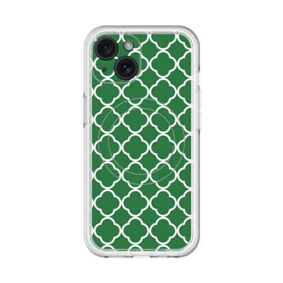 スリムプロテクションプレミアムケース with MagSafe［ Moroccan2 - Green ］