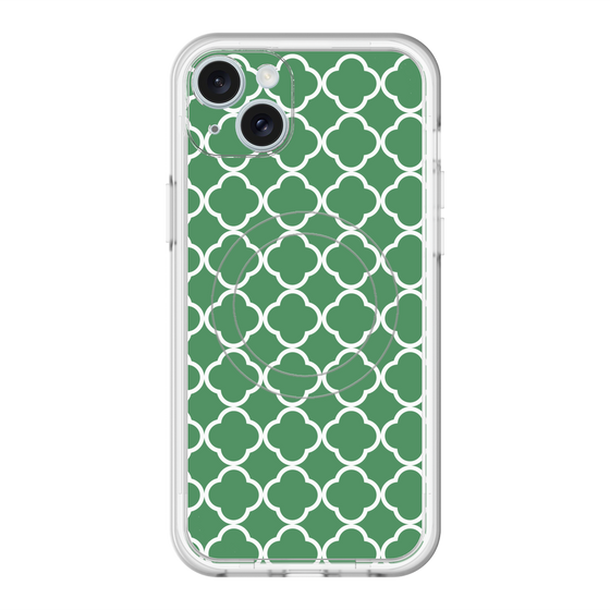 スリムプロテクションプレミアムケース with MagSafe［ Moroccan2 - Green ］